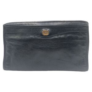 Gucci Interlocking Leather Clutch Bag